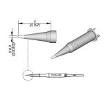 JBC C115103 Conical Nano Soldering Cartridge, 0.3mm