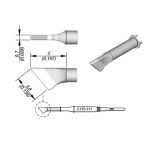 JBC C115111 Blade Nano Soldering Cartridge, 3.8mm