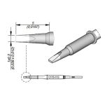 JBC C115113 Chisel Nano Soldering Cartridge, 1.0mm