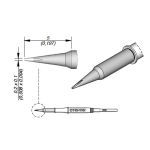 JBC C115116 Chisel Nano Soldering Cartridge, 0.2mm