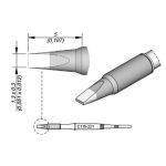 JBC C115221 Chisel Nano Soldering Cartridge, 1.3mm