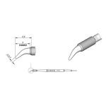 JBC C120012 Bent Conical Micro Tweezer Cartridge, 0.7mm