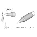 JBC C210036 Long-Life ø0.6 Beveled Cartridge, 4.6mm