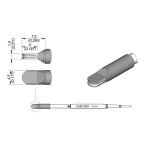 JBC C245009 QFP SMT Soldering Cartridge, 4.5 x 1.8mm