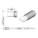 JBC C245070E Extended Life 1.7mm Chisel Cartridge, 5.0 x 7.5mm