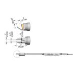 Through-Hole Drag Soldering Cartridge, 0.75mm