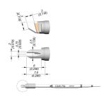 Through-Hole Drag Soldering Cartridge, 0.75mm