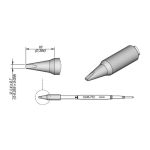 Special High-Melting Point Chisel Soldering Cartridge, 1.4mm