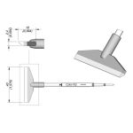 JBC C245792 Blade Soldering Cartridge, 40mm