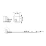 JBC C420279 QFP Tweezer Soldering Cartridge, 8.0 x 8.0mm