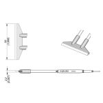 JBC C420283 Blade Tweezer Soldering Cartridge, 50mm