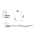 JBC C420288 QFP Tweezer Soldering Cartridge, 14.5 x 14.5mm