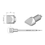 JBC C470007 Chisel Soldering Cartridge, 15.5mm