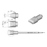 JBC C470029 Round Connector Soldering Cartridge, R31, 14 x 3.0 x 15.2 x 18mm