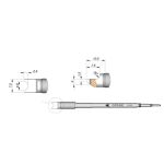 JBC C470042 Round Connector Soldering Cartridge, 4.8 x 7.5 x 10.5mm