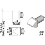 JBC C470067 Chisel Soldering Cartridge, 15.5 x 2.5 Squ. 