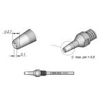 Through-Hole Desoldering Tip, 1.0 x 2.7mm