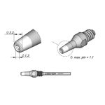 Through-Hole Desoldering Tip, 1.3 x  3.2mm