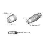 Through-Hole Desoldering Tip, 2.4 x 4.8mm