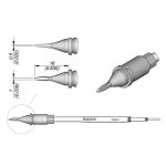 JBC R245016 0.5mm Chisel Cartridge, 1.0 x 16mm