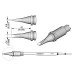 JBC R245019 0.8mm Chisel Cartridge, 2.5 x 16mm