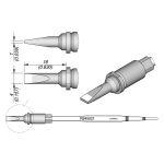 JBC R245021 1.0mm Chisel Cartridge, 4.0 x 16mm