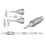 JBC R245022 Grooved 0.4mm Chisel Cartridge, 1.0 x 16mm