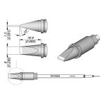 JBC R470024 15° x 1.3mm Chisel Cartridge, 6.0 x 16.9mm