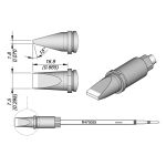 JBC R470025 15° x 1.8mm Chisel Cartridge, 7.5 x 16.9mm