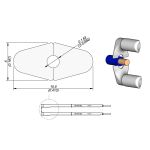 JBC W14014G 14-Gauge High-Temperature ø1.63mm Stripping Cartridges, 5.0 x 10.5mm