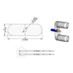 JBC W14020G 20-Gauge High-Temperature ø0.81mm Stripping Cartridges, 3.0 x 9.0mm