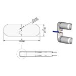 JBC W14028G 28-Gauge High-Temperature ø0.32mm Stripping Cartridges, 3.0 x 9.0mm