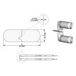 JBC W14032G 32-Gauge High-Temperature ø0.20mm Stripping Cartridges, 3.0 x 9.0mm