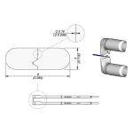 JBC W14034G 34-Gauge High-Temperature ø0.16mm Stripping Cartridges, 3.0 x 9.0mm