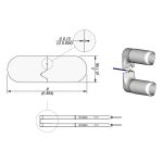 JBC W14036G 36-Gauge High-Temperature ø0.13mm Stripping Cartridges, 3.0 x 9.0mm