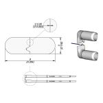 JBC W14040G 40-Gauge High-Temperature ø0.08mm Stripping Cartridges, 3.0 x 9.0mm