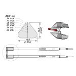 JBC W440021 High-Temperature Cartridges, 12.5 x 15.6mm, AWG 34 to 22