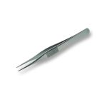 High Precision ESD-Safe Stainless Steel Tweezer with Serrated Grips & Serrated, Straight, Pointed Tips