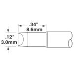 Metcal CVC-6CH0034S Chisel Solder Tip, 3.04mm