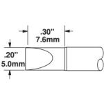 Metcal CVC-9CH0034S Chisel Solder Tip, 3.04mm