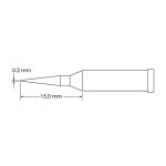 Metcal GT4-CN1502A-PK Conical Sharp Soldering Tip, 0.2 x 15mm