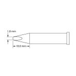 Metcal GT6-CH0018S-PK 40° Chisel Soldering Tip, 1.8 x 10mm