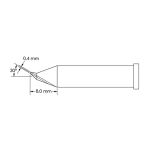 Metcal GT6-CN0004R-PK Bent Conical Soldering Tip, 0.4 x 8.0mm