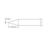 Conical Solder Tip, 0.5 x 10mm