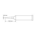 Metcal GT6-CN1505A-PK Conical Sharp Soldering Tip, 0.5 x 15mm