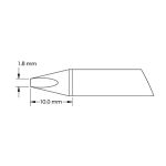 40° Chisel Solder Cartridge, 1.8 x 10mm