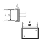 700 Series Quad SQFP-64 Rework Cartridge, 11.18 x 11.18mm