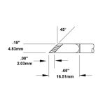 700 Series 45° Knife, 2.03mm Thin Tinned Length Rework Cartridge, 4.8mm