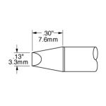 600 Series 90° Chisel Solder Cartridge, 3.0mm