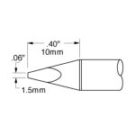 600 Series 30° Chisel Solder Cartridge, 1.5mm